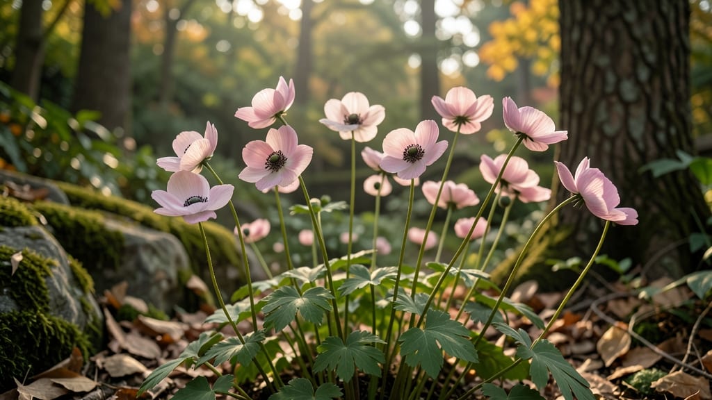 Japanese Anemone for Late-Season Pink Blooms