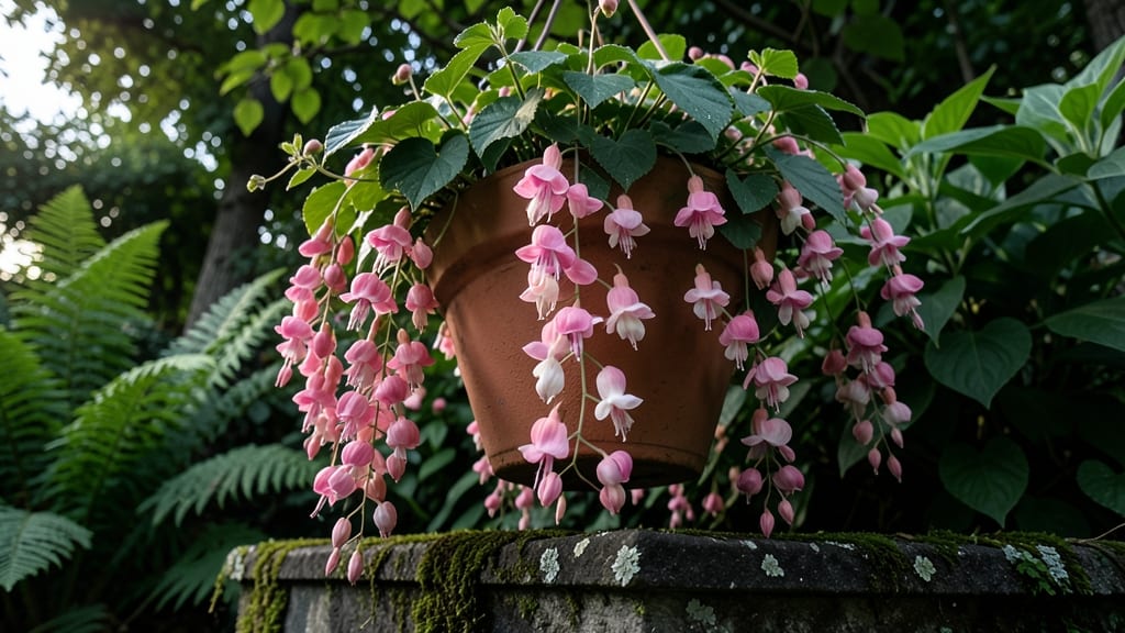 Fuchsia 'Giant Marble' Hanging Baskets