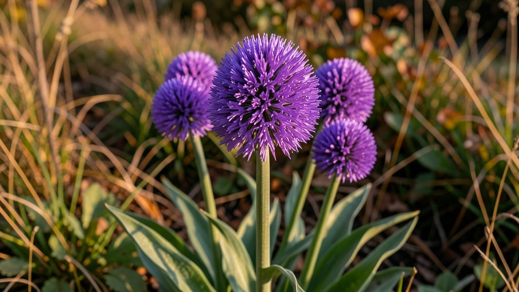 Fall-Blooming Allium (Allium karataviense)