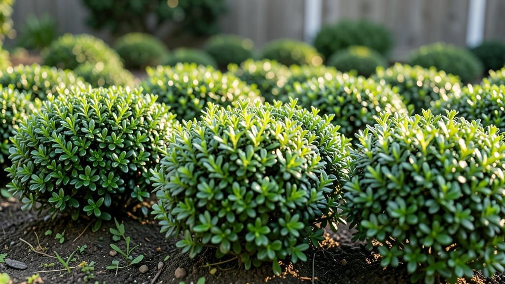 Dwarf Boxwood Glossy Green Shrubs