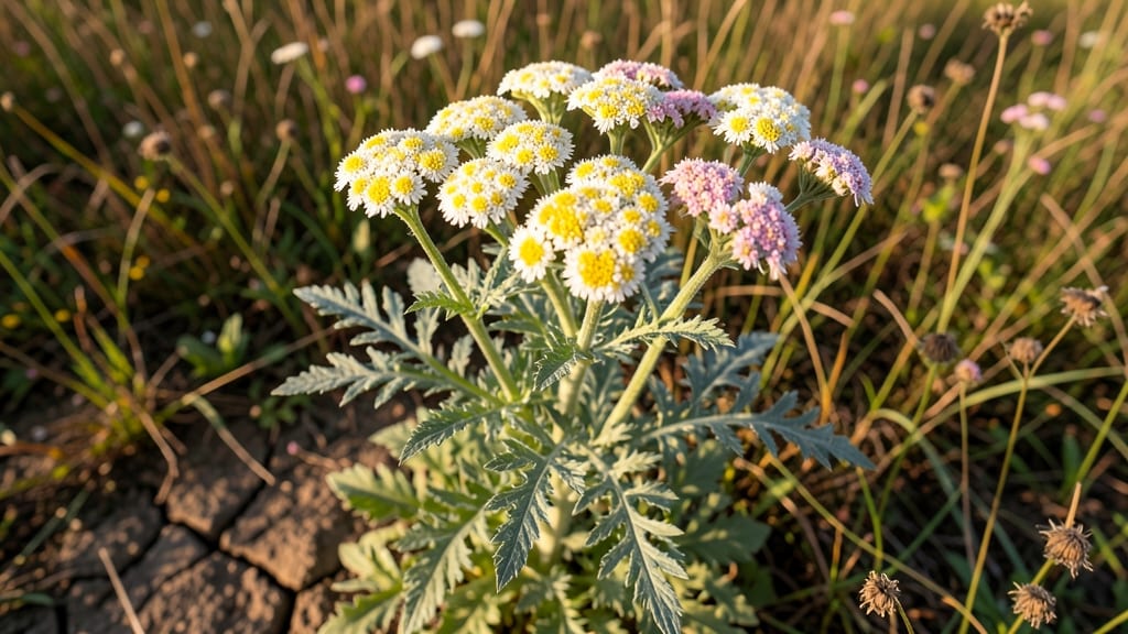 Yarrow Achillea: Fern-Like Foliage with Flat Clusters