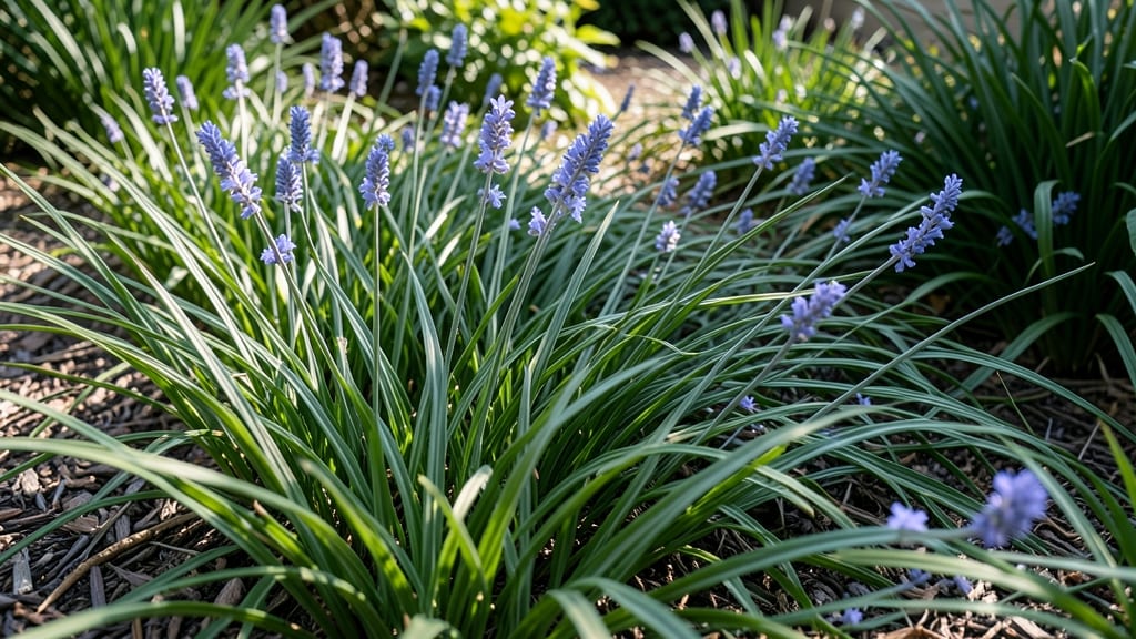 Liriope Muscari for Grass-Like Elegance and Purple Spikes