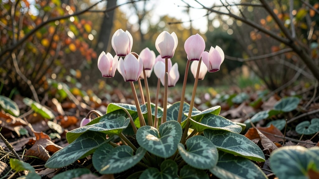 Cyclamen's Unique Winter Bloom