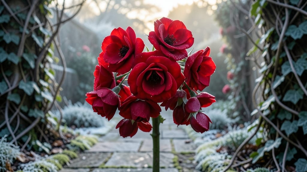 Winter Cherry Rose (Noisette)