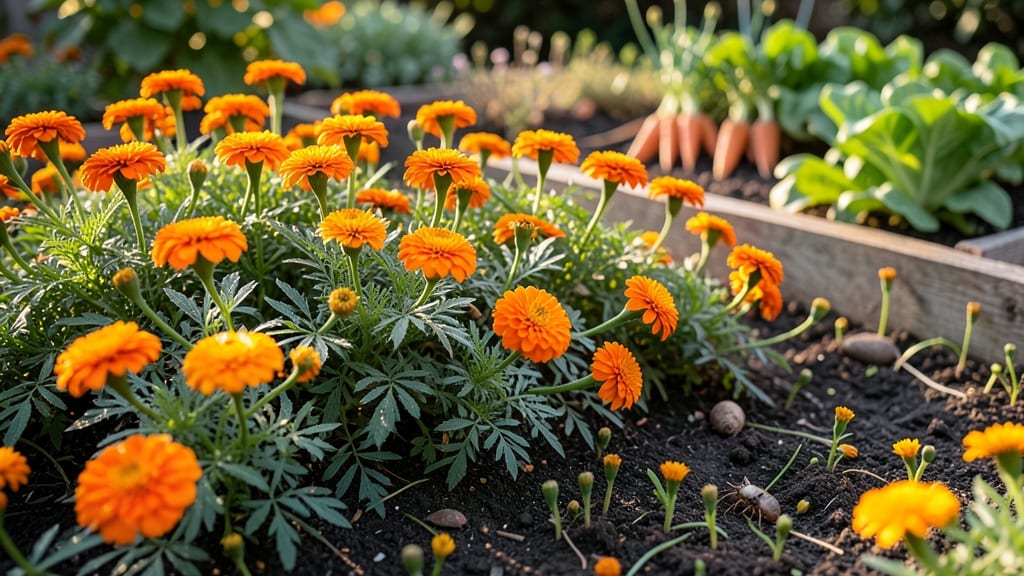 Marigolds: Pest-Repelling Workhorses for Edges