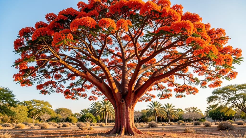 Royal Poinciana with Tropical Vibrancy