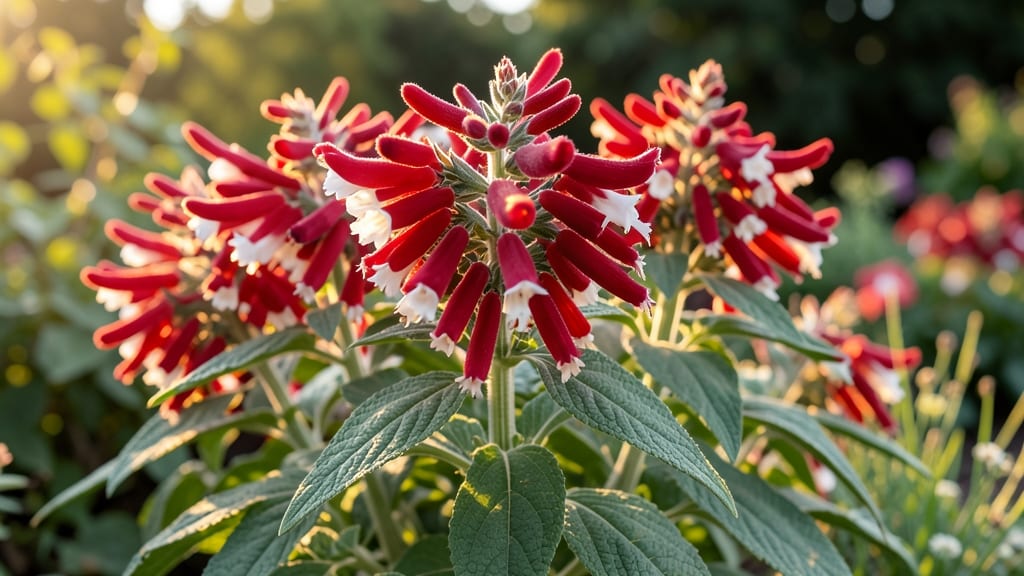 Salvia Hot Lips Hummingbird Magnet