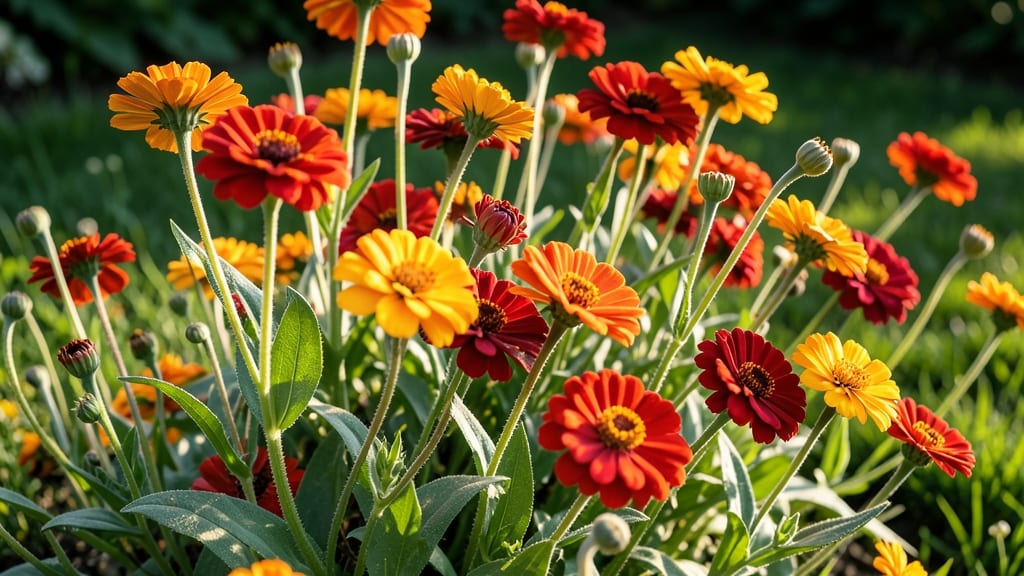 Zinnias' Bold Colors and Self-Seeding Habit