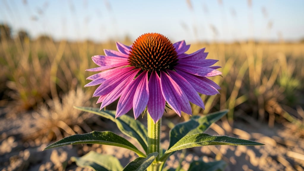 Coneflower's Pollinator-Friendly Purple Blooms