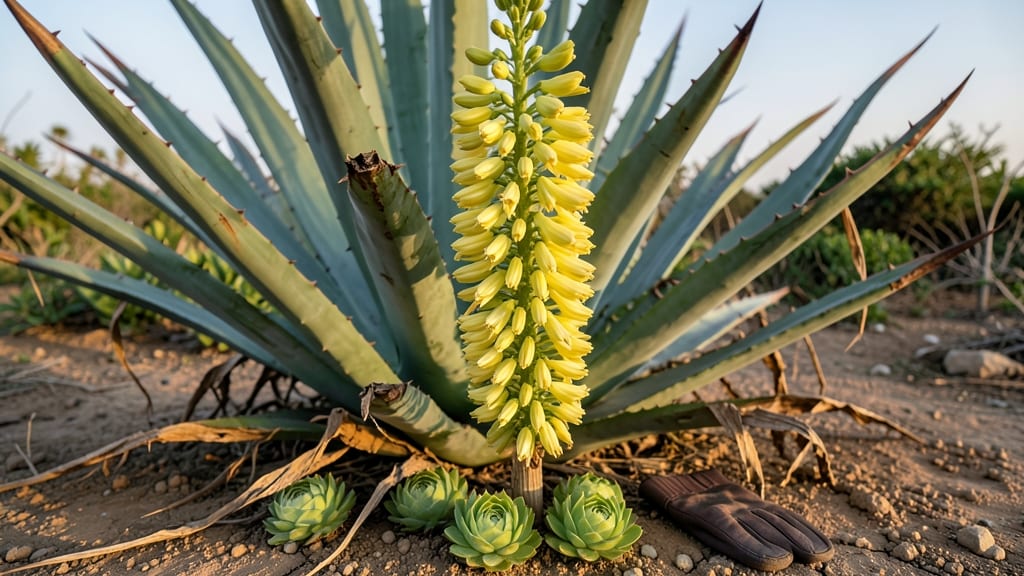 Agave Death Bloom Pups: Heat-Triggered Rebloom Secrets for Year-Round Purple Spikes