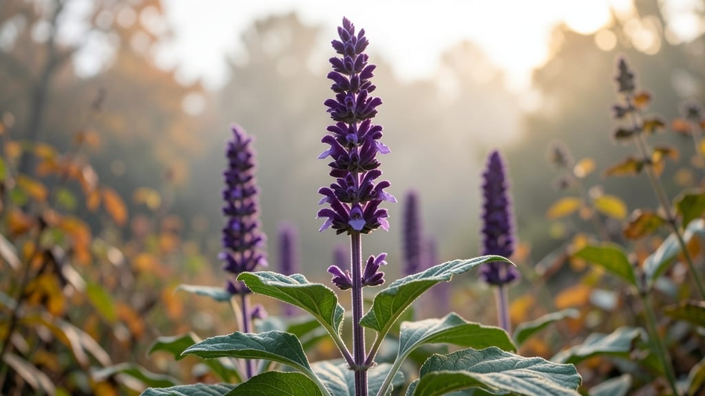 Salvia for Fragrant Purple Spikes