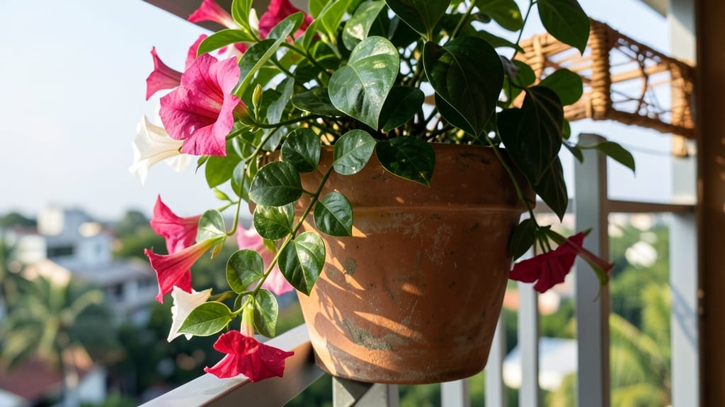 Mandevilla Sunshine for Tropical Container Gardens