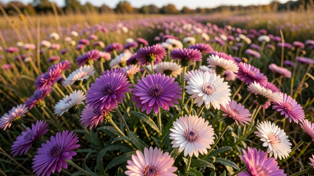 Asters: Purple and Pink Autumn Stars