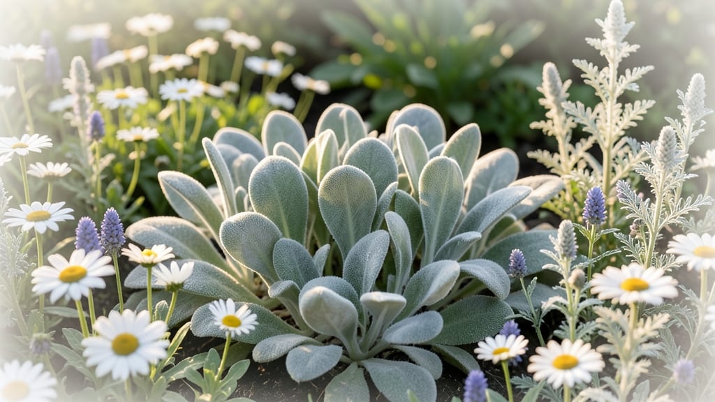 Lamb's Ear for Textural Contrast