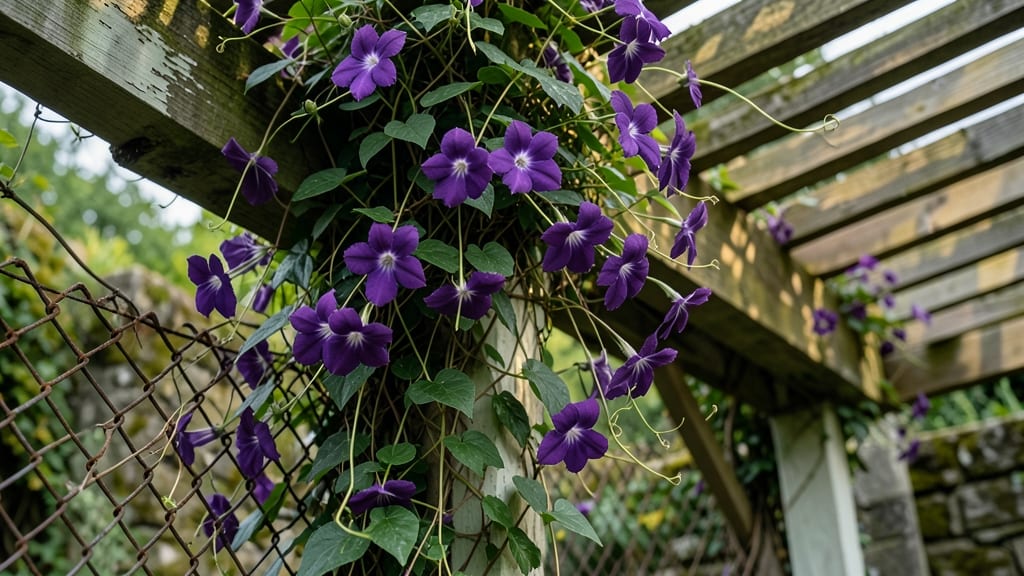Clematis Jackmanii for Bold Purple Blooms