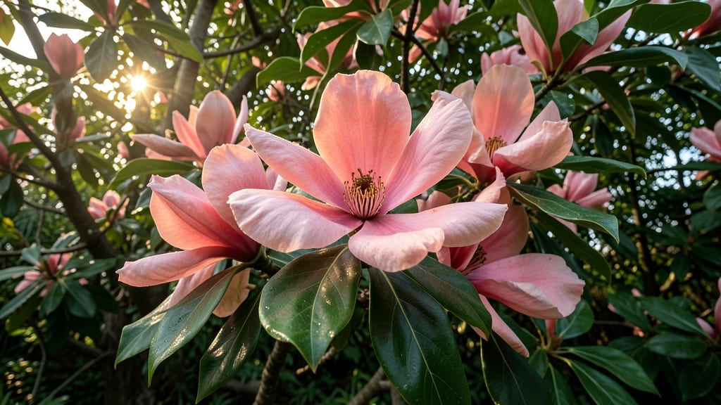 Pink Magnolia Trees