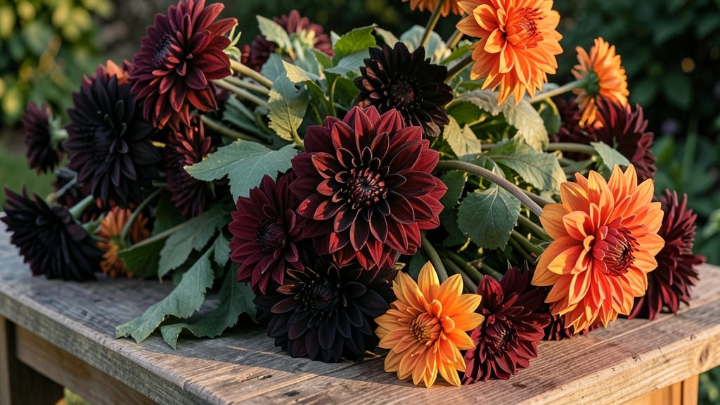 Bold Dahlias for Dramatic Wedding Accents