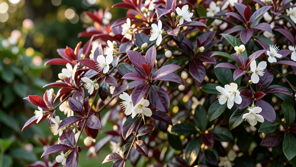 Abelia Grandiflora with Purple-Leaf Variety