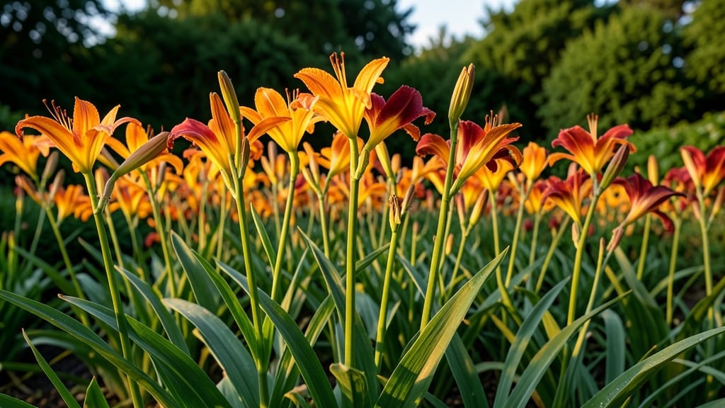 Daylily: Adaptable Orange-Yellow Flowers for Shade or Sun