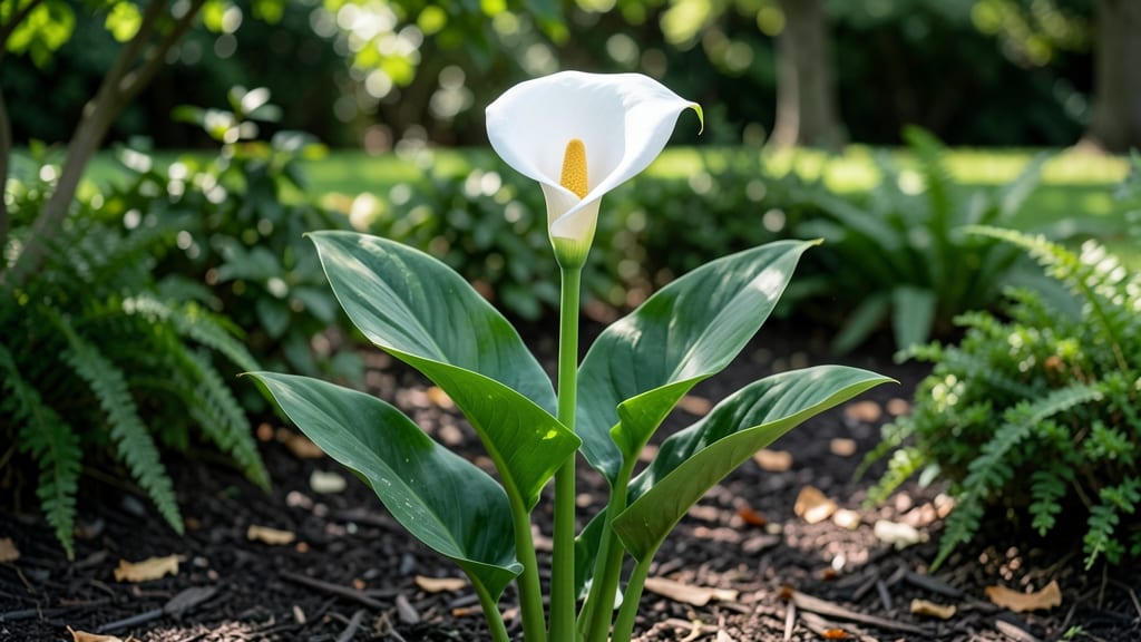 The Calla Lilies Are In Bloom Again: Heat-Triggered Purple Spikes That Return Yearly After Frost