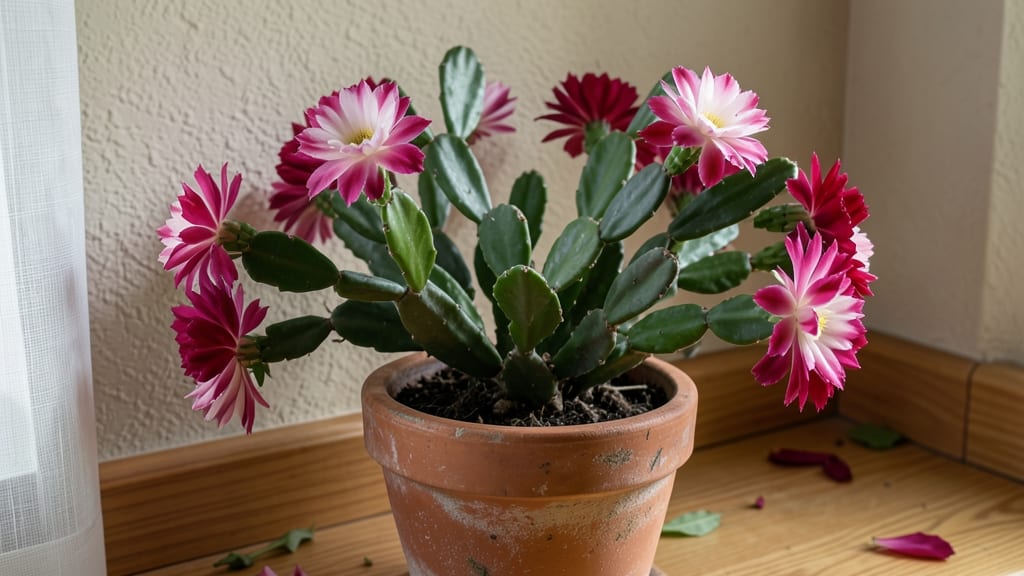 Christmas Cactus Bloom Colors: How Light Exposure Shifts Pink, Red, and Purple Hues