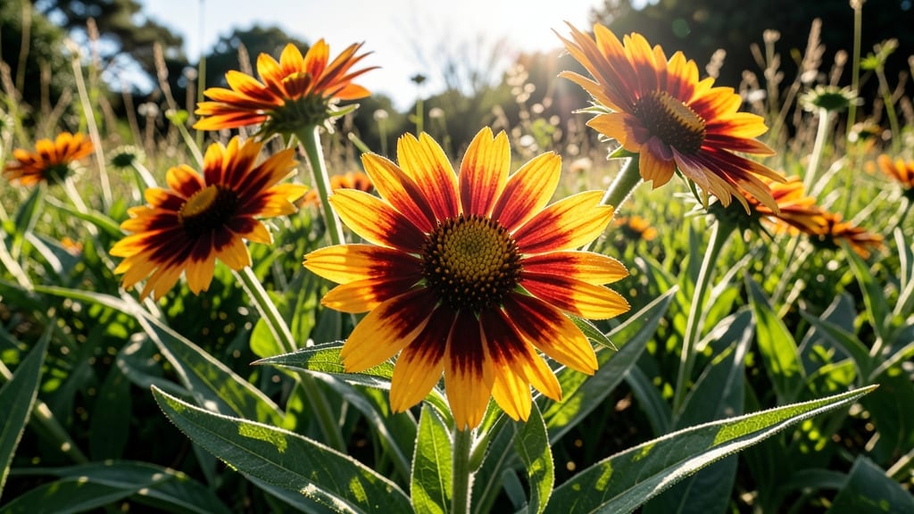 Blanket Flower with Orange and Yellow Blooms