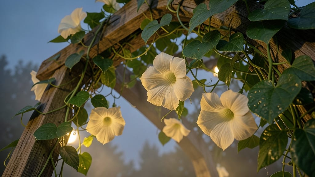 Moonflower Vine with Fragrant Evening Blooms
